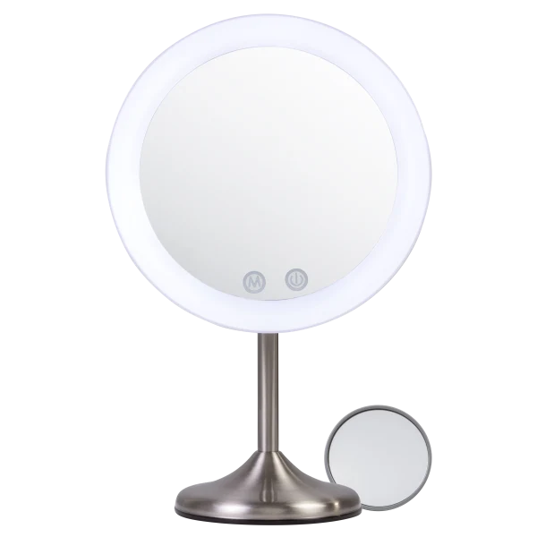Conair Unbound Cordless 9" LED-Lighted 1x/10x Makeup Mirror