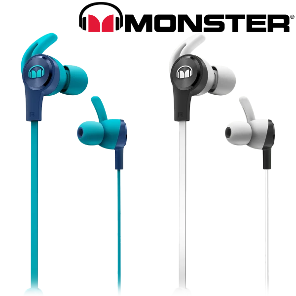 Monster iSport Achieve Sweatproof In-Ear Wired Sports Headphones w/Microphone