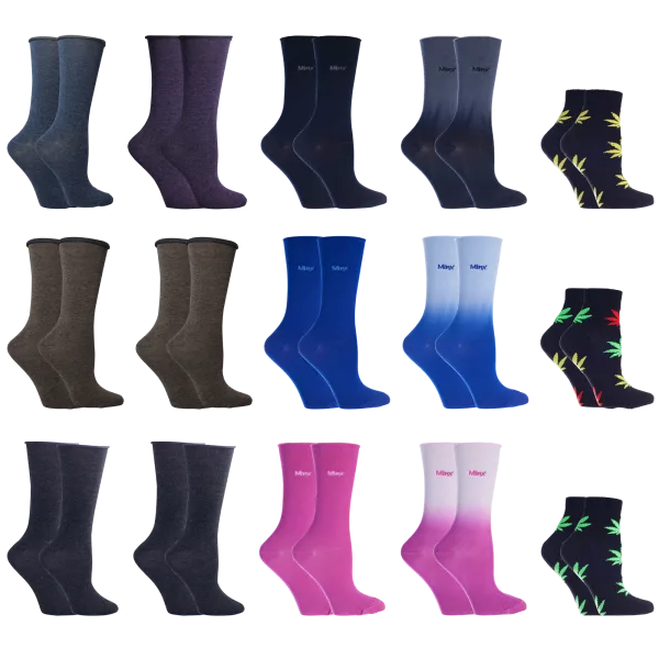 15 Pairs of Women's Socks by Minx NY