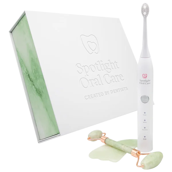 Spotlight Oral Care Sonic Toothbrush, Teeth Whitening Kit & Jade Facial Roller