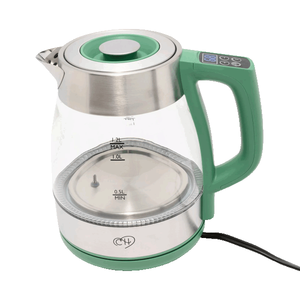Carla Hall 1.2-Liter Mini Electric Kettle with Digital Temperature