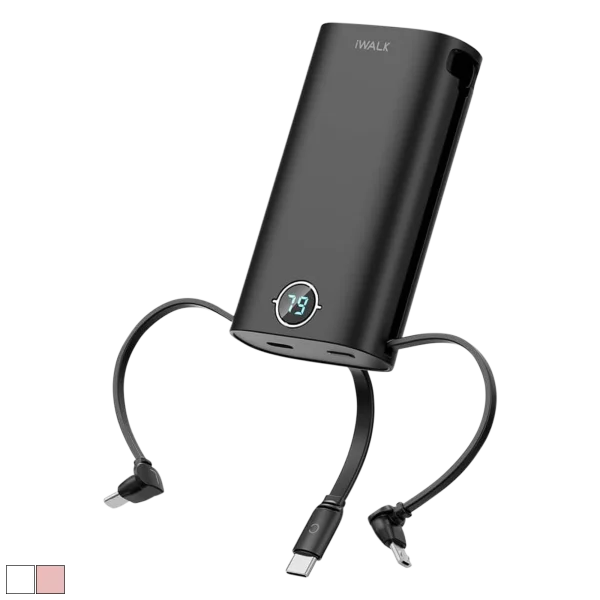 iWalk PowerSquid 9000mAh Power Bank w/ Built-In USB-C, Lightning, and Micro-USB