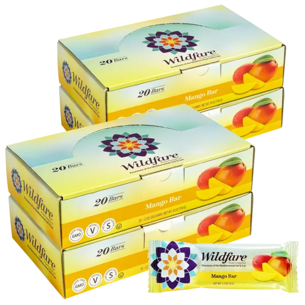 80-Pack: Wildfare 100% Mango Fruit Bars