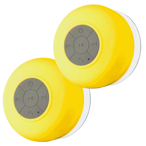 2-Pack: Waterproof Bluetooth Shower Speakers