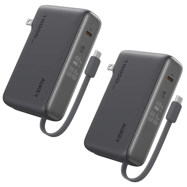 2-Pack: Aukey MixFlex Sling 30W PD 10,000mAh Power Banks