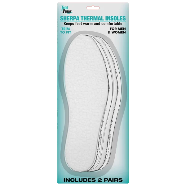 2-Pack: Unisex Sherpa Thermal Insoles