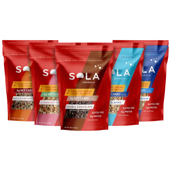 6-Pack: Sola Low Carb Gluten-Free Granola (11 oz bag)