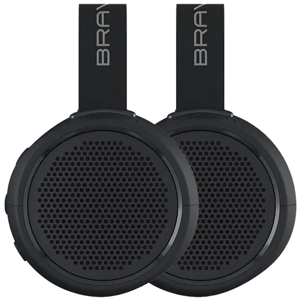 2-Pack Braven BRV-105 Rugged Premium Sound Bluetooth Speakers