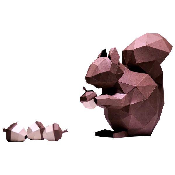 Papercraft World Squirrel Model
