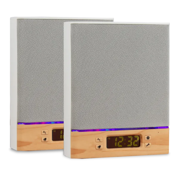 2-Pack: Art+Sound Timewave Clock Bluetooth Speaker