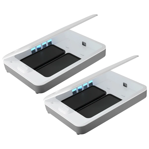 2-Pack: Sharper Image UV Zone Deluxe XL Sanitizing Station