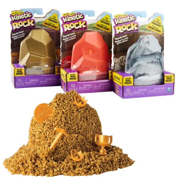 3-Pack: Spin Master Assorted Kinetic Rocks