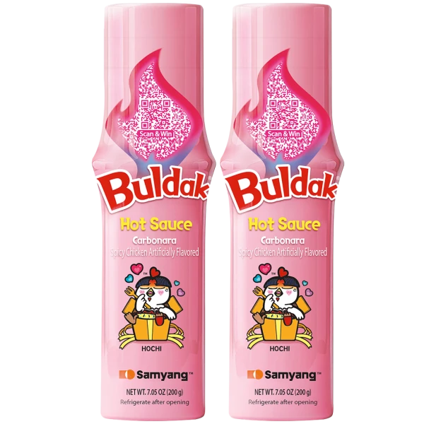 2-Pack: Samyang Buldak Carbonara Hot Sauce Jumbo