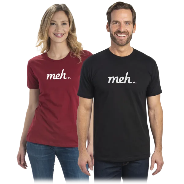 Meh Shirt in Cardinal Red or Black