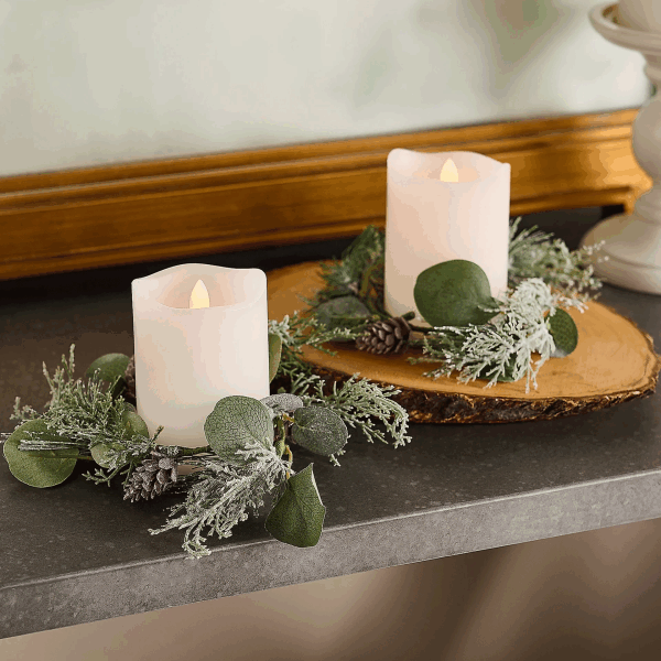 2-Pack: Mikasa 4-inch Blow Out Flameless with Candle Rings
