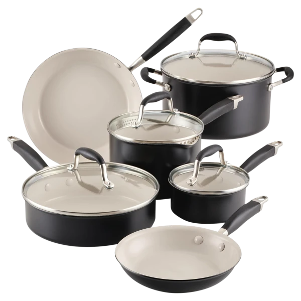 Anolon Advanced 9-Piece Ceramic Nonstick Cookware Set