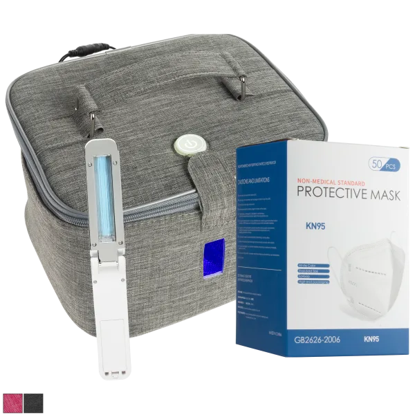 Hy-Genie Large UV-C Sanitizing Bag & Wand with 50-Pack KN-95 Masks