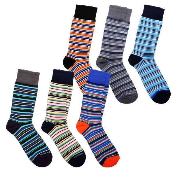 6-Pack: Unsimply Stitched Mens Dress Socks