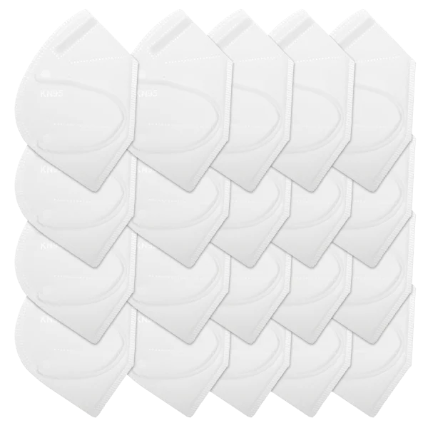 20-Pack KN95 5-Layer Face Masks