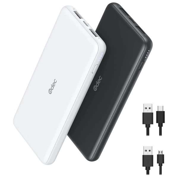 2-Pack: Odec 10,000mAh Power Banks
