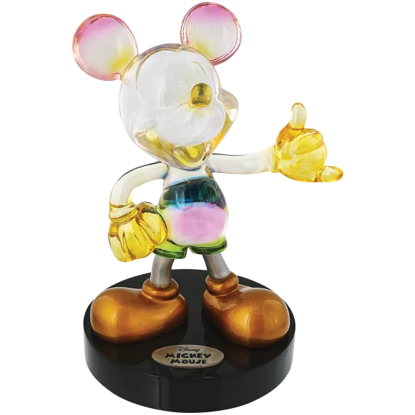 Enesco Grand Jester Clear Rainbow Mickey