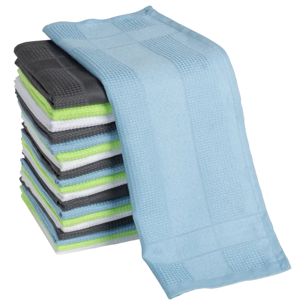 20-Pack: Beauty Threadz Microfiber Waffle Cleaning Towels