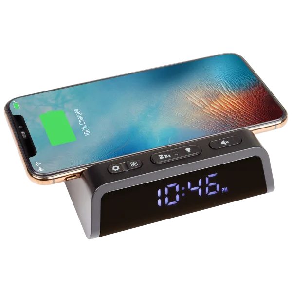 Seneo Alarm Clock with Wireless Charging Pad