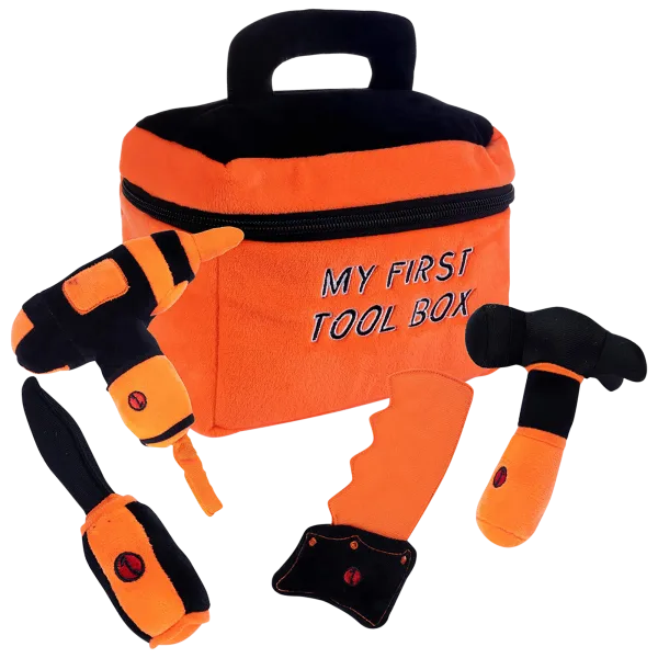 Plush Creations My First Tool Box Talking Toy Construction Tools
