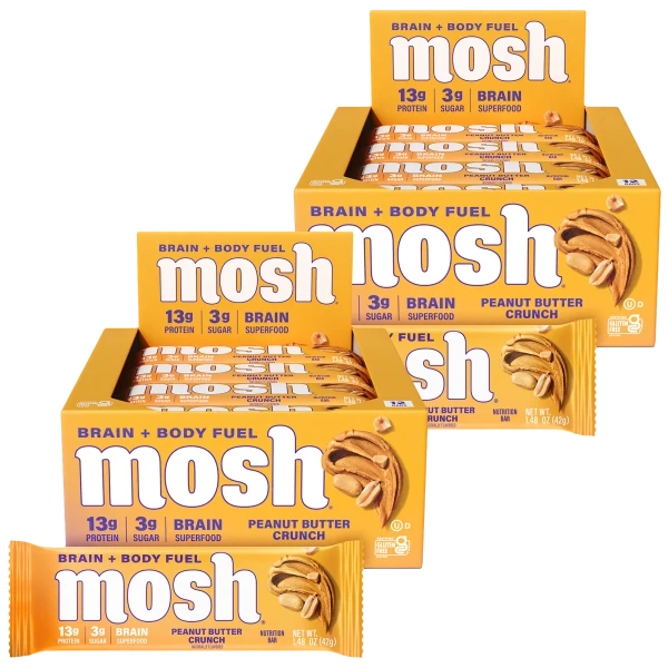 24-Pack: Mosh Peanut Butter Crunch Protein Bars