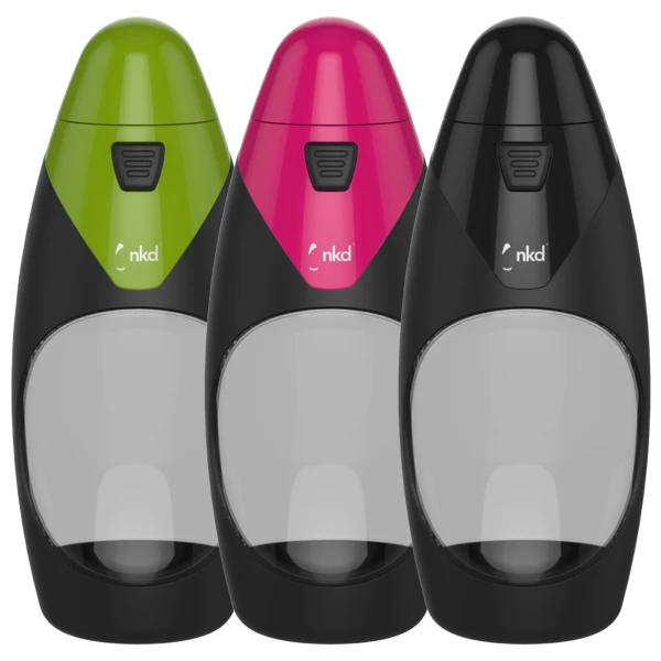 3-Pack: nkd pod+ Water Filter Bottle (585ml / 20oz)