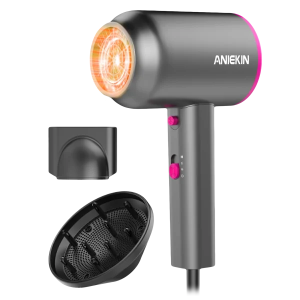 ANIEKIN Ionic Professional Hair Dryer with Attachments