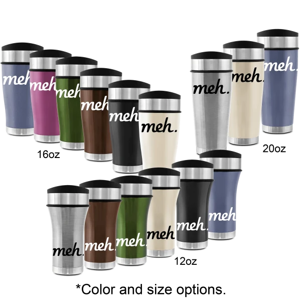 Defaced Double-Wall Insulated Stainless Steel Tumbler
