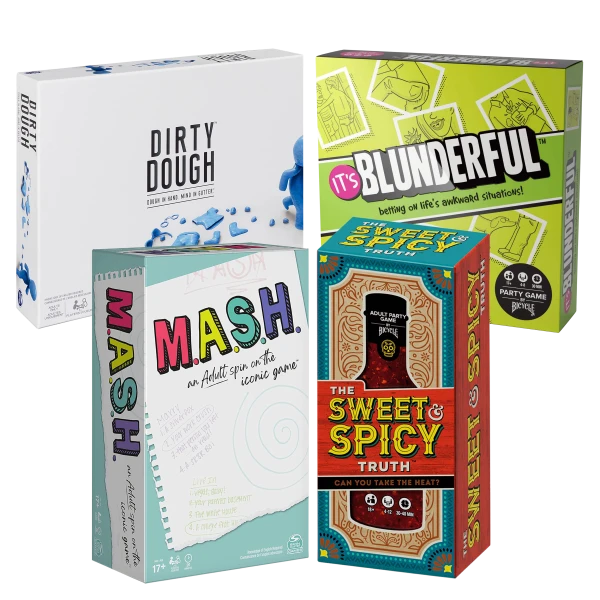 4-Pack: Spin Master and Bicycle Party Games