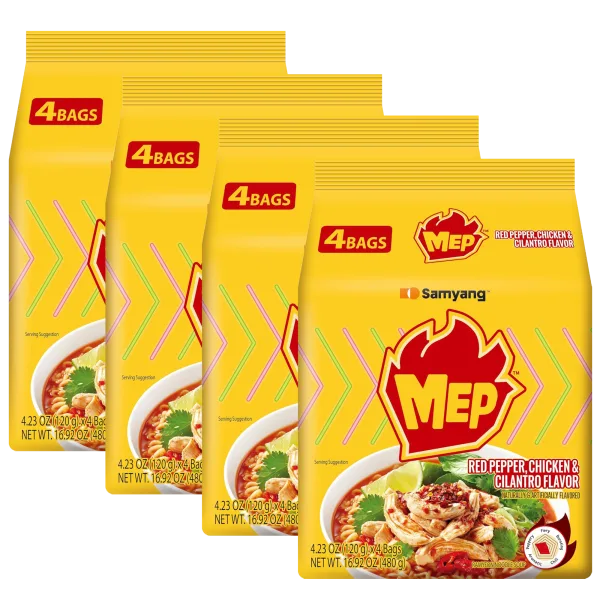 16-Pack: Samyang MEP Red Pepper & Chicken Cilantro Ramen