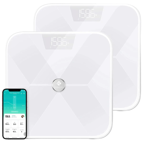2-Pack: Etekcity Smart Connected Digital Body Fat & BMI Scale