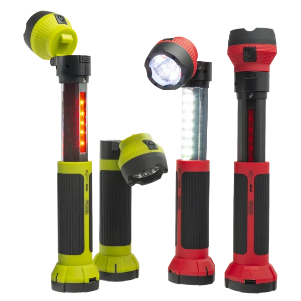 2-Pack MobilePower Rechargeable & Extendable LED Worklights with Swivel Head