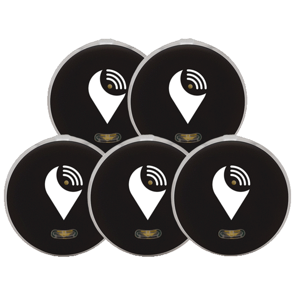 5-Pack TrackR Pixel Bluetooth Tracking Devices With EXTRA Batteries