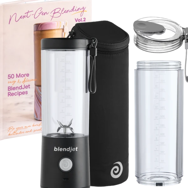 Blendjet 2 Portable Blender with Bonus 20oz Jar, Sleeve, Lid & Recipe Book