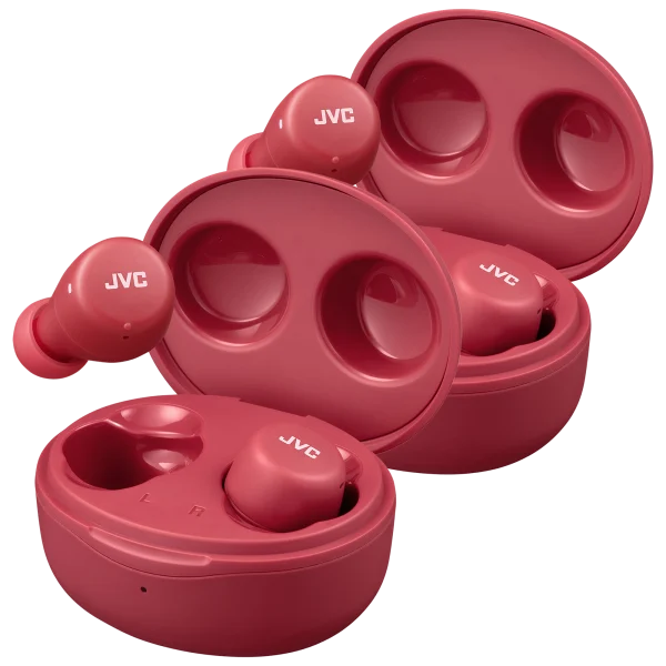 2-Pack: JVC Gumy 5-Hour True Wireless Stereo In-Ear Headphones (Red)