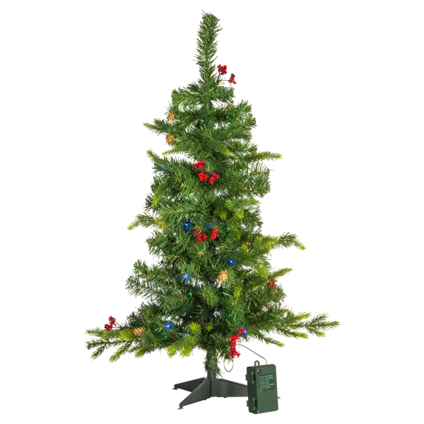 American Tree & Wreath 3-Foot Tree with Color Changing Lights