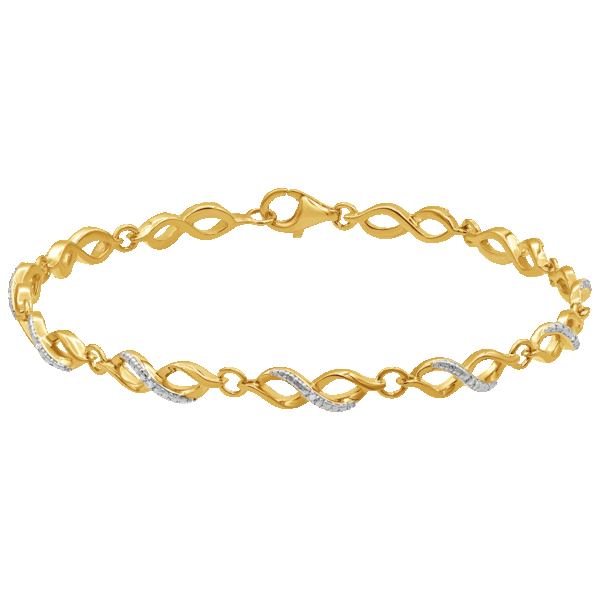 Diamond Muse Diamond Accent Infinity Link Bracelet