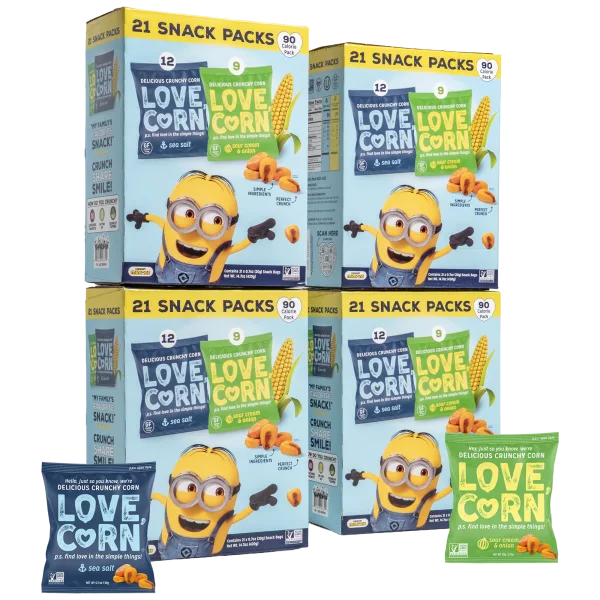 84-Pack: Love, Corn Sour Cream & Onion + Sea Salt Variety Pack