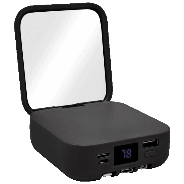 Aduro PowerUp Glow Portable Power Bank and Compact Mirror