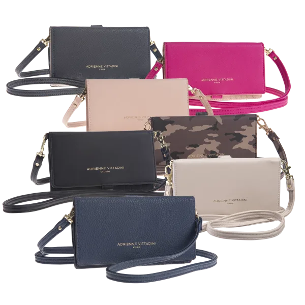 Adrienne Vittadini Charging Wallet w/ RFID Protection & Phone Pouch