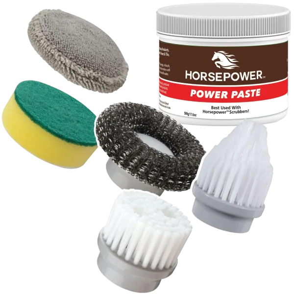 Bulbhead Horsepower 5-Piece Brush Heads Set with Cleaning Paste