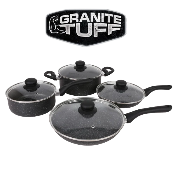 Granite Tuff 8-Piece Nonstick Cookware Set