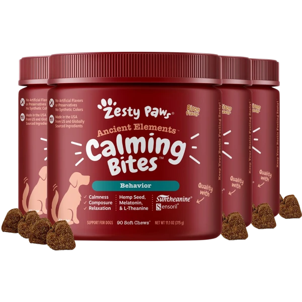 4-Pack: Zesty Paws Dog Treats (360 Soft Chews)