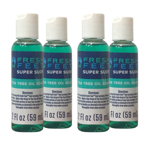4-Pack Fresh Feet 2 oz Tea Tree Oil Liquid Soap (8 oz)