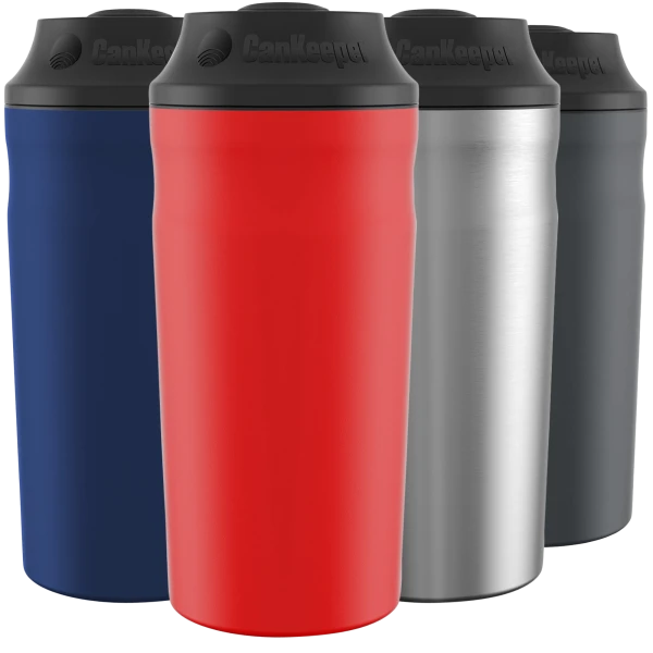 4-Pack: CanKeeper 3-in-1 Vacuum Insulated Can Coolers