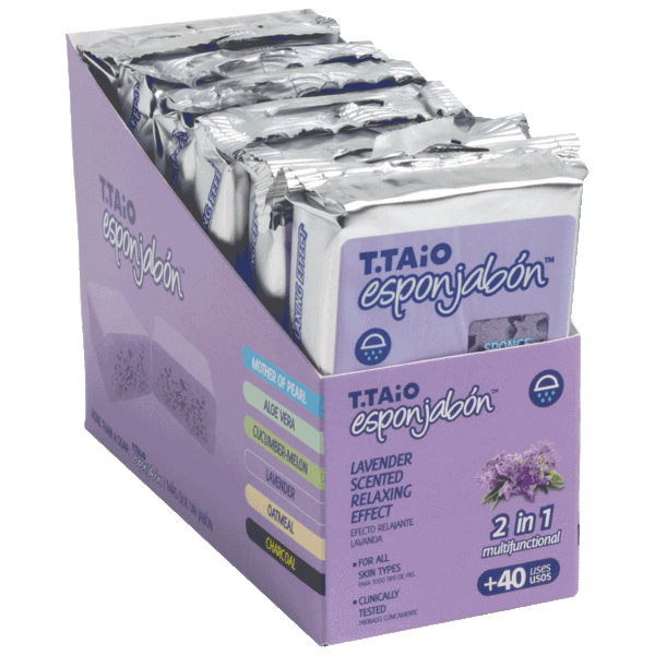 6-Pack: T.Taio Esponjabon 2-in-1 Soap Sponge
